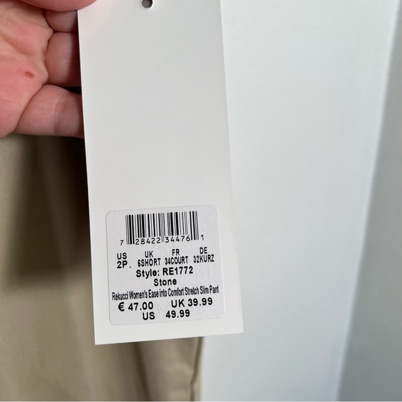 Rekucci Ease into Comfort Stretch Slim Pant Stone 2P - Picture 14 of 14